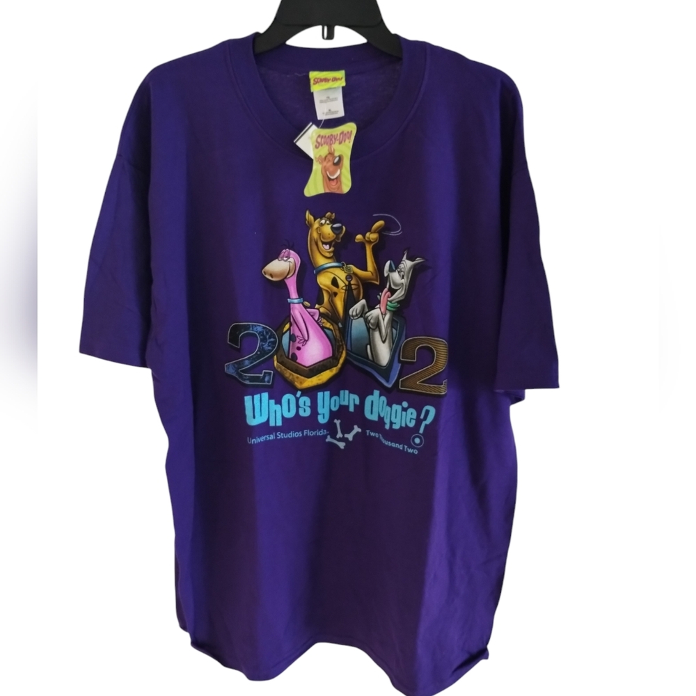 Universal Studios vintage Purple Scooby-Doo T-Shirt dino astro new who's your